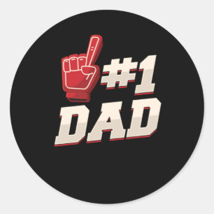 Papa Papa vader vaders dag cadeau Ronde Sticker