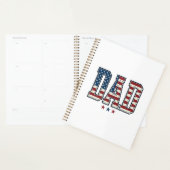 Papa patriote Drapeau américain Design vectoriel v (Devant avec enveloppe)