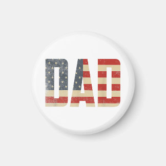 Papa Patriottische Amerikaanse Vlag Vaderdag Papa Magneet