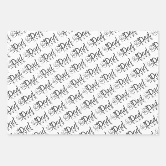 Papa Pêche Papier à envelopper Feuille plate Ensem (Devant 3)