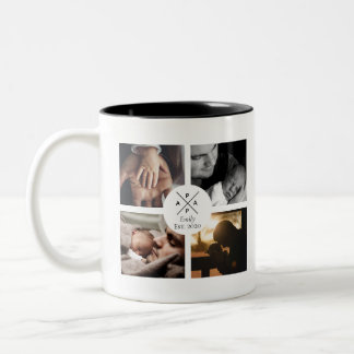 Papa personnalisé Baby Name and Year photo mug