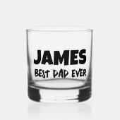 PAPA PERSONNALISÉ MONOGRAMME EN VERRE DE WHISKEY (Recto)