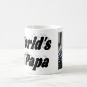 Papa photo avec tasse de café en texte noir (Centre)