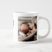 Papa photo bleu mer texte géant tasse de café (Droite)