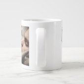 Papa photo burgundy texte géant tasse à café (Dos)