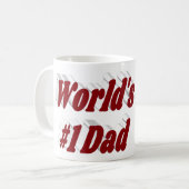 Papa photo burgundy texte tasse de café (Devant gauche)
