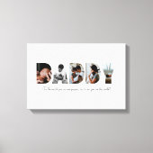 Papa Photo Collage Canvas (Voorkant)