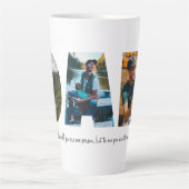 Papa Photo Collage Latte Mug pour Fête des pères (Devant)
