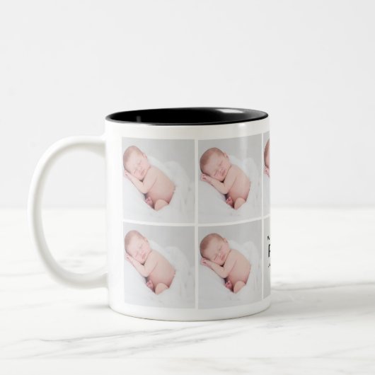 Papa Photo Collage Mug (Gauche)