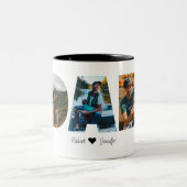 Papa Photo Collage Mug pour la Fête des pères (Centre)