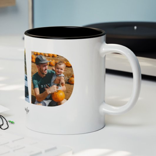 Papa Photo Collage Mug pour la Fête des pères