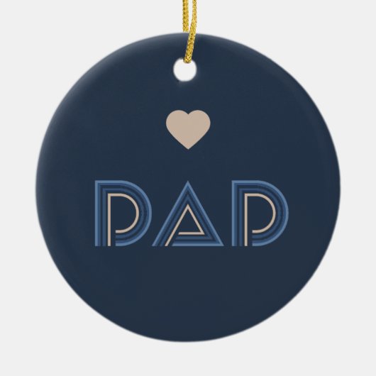 Papa, Pijler van Eer Keramisch Ornament (Voorkant)