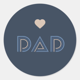 Papa, Pijler van Eer Ronde Sticker