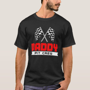 Papa Pit Crew Funny Birthday Racing Race Pap T-shirt