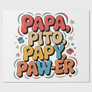 Papa Pito Pappy Pawer Cadeaupapier