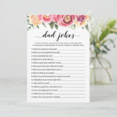 Papa plaisante avec réponses Baby shower carte (Debout devant)