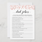 Papa plaisante avec réponses Baby shower carte (Devant)