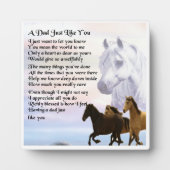 Papa Poem Plaque - Cheval Design (Devant)