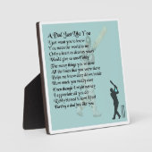 Papa Poem Plaque - Cricket Design Fotoplaat (Voorkant)