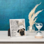 Papa Poem Plaque - Pug Design Fotoplaat (Insitu)