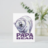 Papa Polar Beer Briefkaart (Staand voorkant)