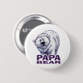 Papa Polar Beer Ronde Button 5,7 Cm (Voorkant /achterkant)