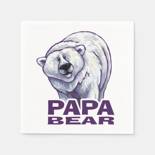 Papa Polar Beer Servetten (Voorkant)