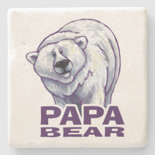 Papa Polar Beer Stenen Onderzetter