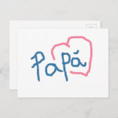Papá - Postal Briefkaart (Voorkant / Achterkant)