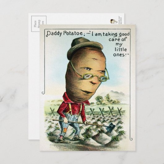  papa Potato Briefkaart (Voorkant / Achterkant)