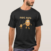 Papa Potato Papa Vaderdag Gift Funny Spaans T-shirt (Voorkant)
