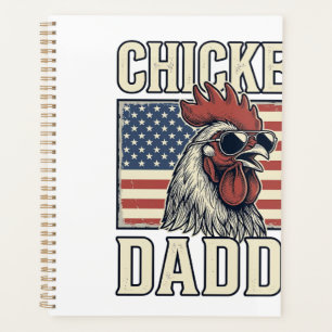 Papa Poule Coq Vintage Patriotique