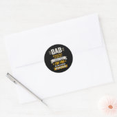 Papa probeerde te vinden dat het beste van vaderda ronde sticker (Envelop)