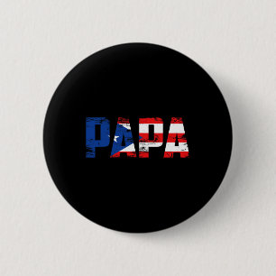 Papa Puerto Rico Vlag Trots Vaderdag Puerto Ric Ronde Button 5,7 Cm