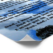 PAPA QUE FAIS-JE Poème Poster (Coin)