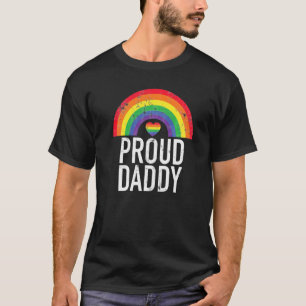 Papa Rainbow Retro Papa Gay Pride Lgbt Parad T-shirt