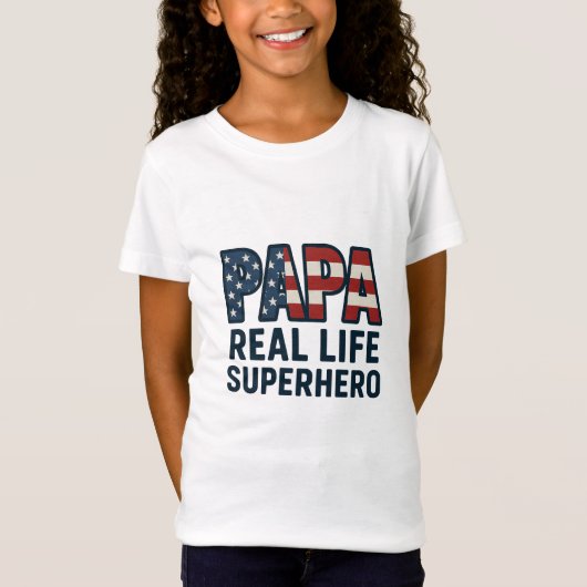 PAPA Real Life Superhero T-shirt (Voorkant)