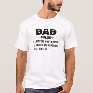 Papa regeert Efeziërs 6:4 Grappige christelijk T-shirt