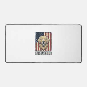 Papa Retriever Chemise Drapeau Chien Vintage Desig