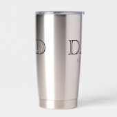Papa Richtte Eenvoudig Moderne Vader Op Geïsoleerde Drinkbeker (Links)