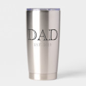 Papa Richtte Eenvoudig Moderne Vader Op Geïsoleerde Drinkbeker (Voorkant)