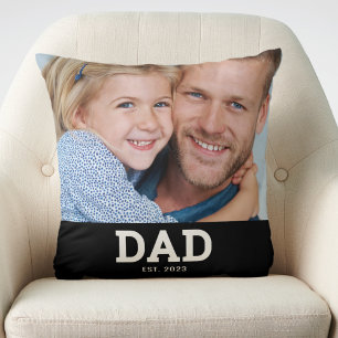 Papa Richtte Moderne Foto Op Kussen