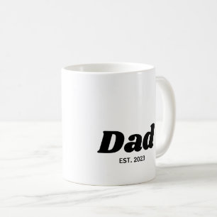 Papa Richtte Moderne Typografie Op Koffiemok