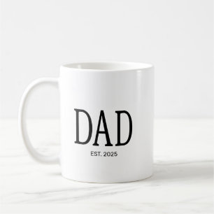 Papa Richtte Nieuwe Papa Cadeau Op Koffiemok