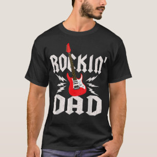 Papa Rockin Eén Verjaardag Familie Matching Rock T-shirt