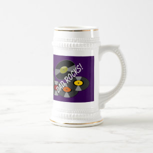 Papa Rocks MoonDreams Retro Records Beer Stein Bierpul
