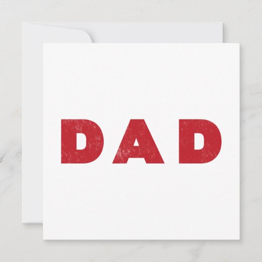 Papa [Rode vervormde tekst] (Voorkant)