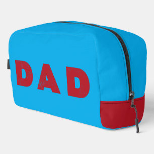 Papa [Rode verweerde tekst] Toilettasje