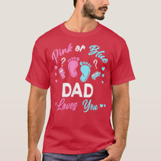 Papa Rose Ou Bleu T'Aime Genre T-Shirt Reveal