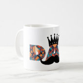 Papa Royale génial : Mug Motif géométrique (Devant gauche)